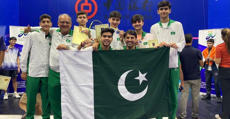 Pakistan Secured Gold, Silver & Bronze Medal at Asian Junior Squash Championship 2023