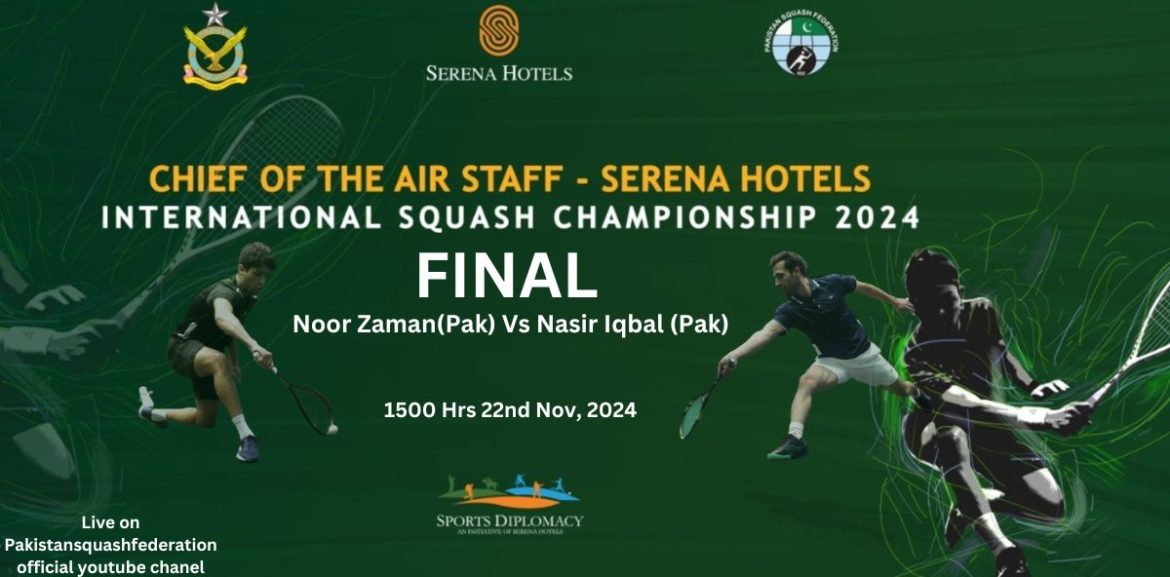 Watch Live Finals of CAS Serena Hotels International Squash Championship 2024