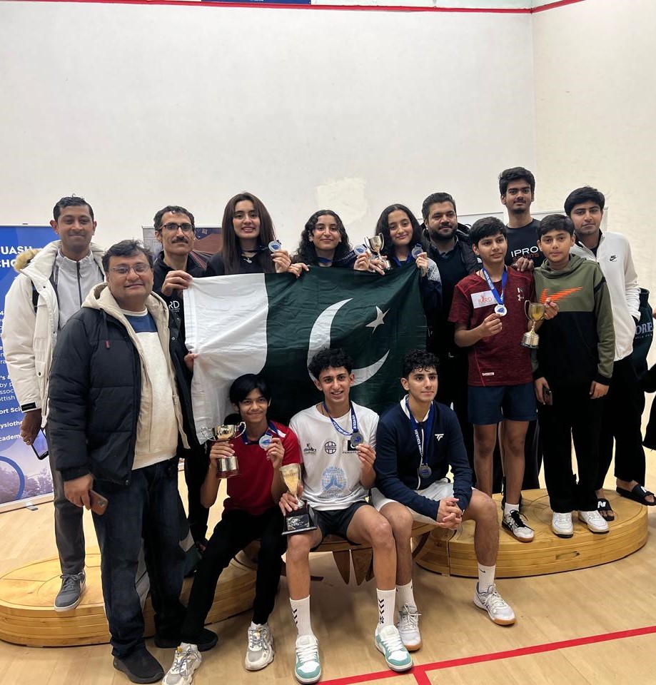 PAKISTAN SQUASH PLAYERS’ DOMINANCE AT SCOTTISH JUNIOR OPEN 2024!