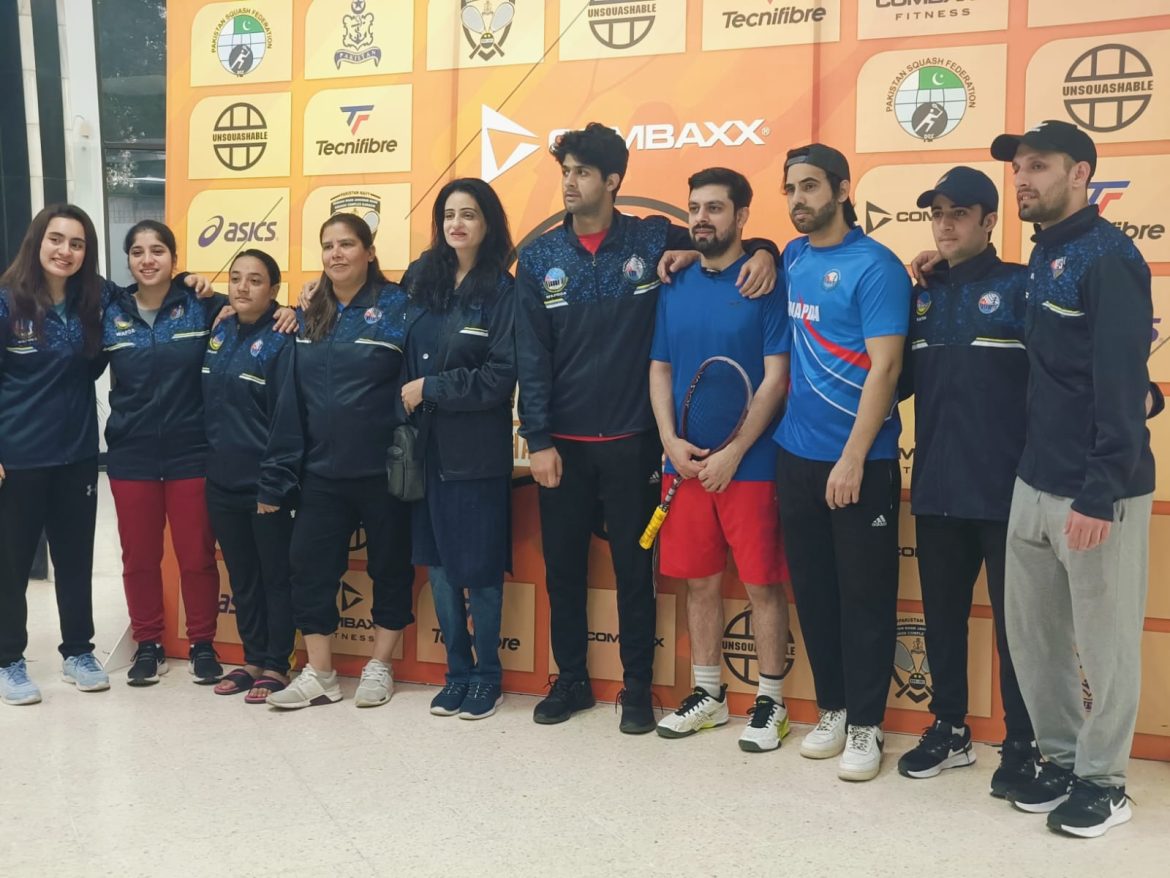 The matches of the COMBAXX – Roshan Khan National Team Championship 2024 started at Pakistan Navy Roshan Khan Jahangir Khan Squash Complex, Karachi.