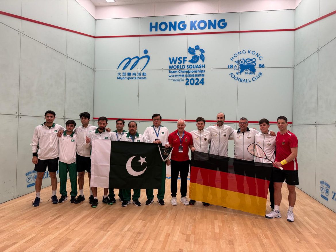 PAKISTAN PUTS UP A FIGHT AGAINST GERMANY IN WSF WORLD TEAM SQUASH CHAMPIONSHIP 2024