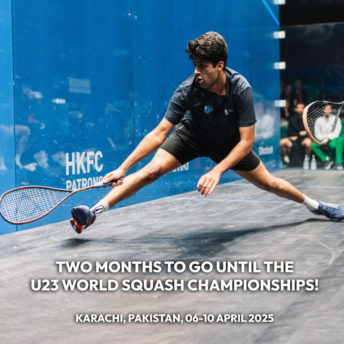 Two months to go until U23 World Squash Championships in Karachi