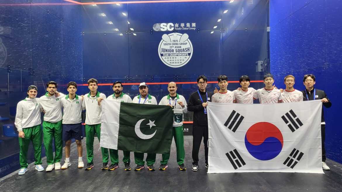 PAKISTAN SECURES BRONZE MEDAL AT 22ND ASIAN JUNIOR SQUASH TEAM CHAMPIONSHIPS 2025 IN HONG KONG, CHINA