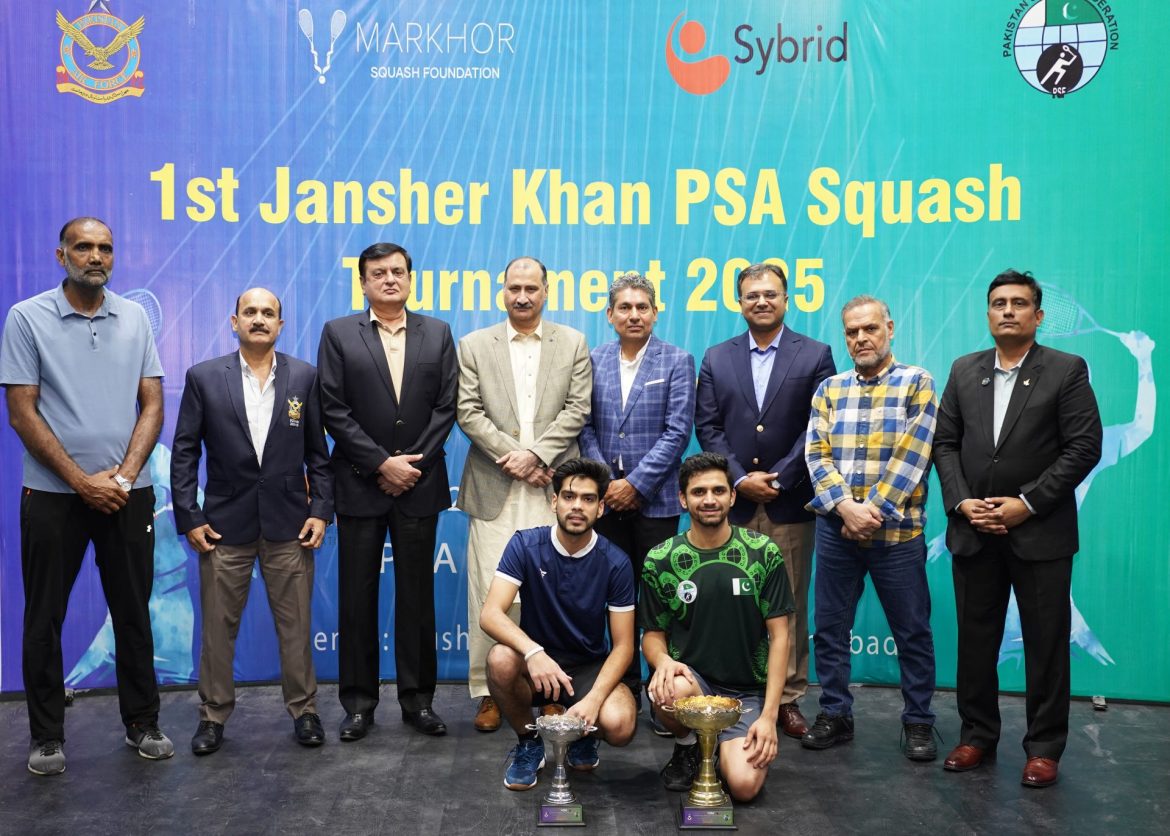 1st Jansher Khan PSA Squash Tournament presented by Sybrid Pvt Ltd and sponsored by Markhor Squash Foundation has concluded on a high note with an electrifying Final Match at the Mushaf Squash Complex, Islamabad!