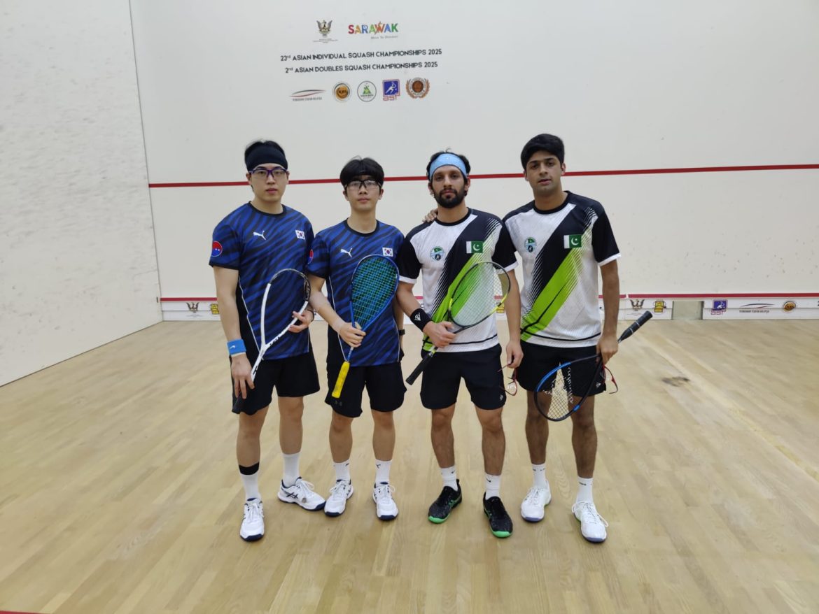 Pakistan into Semifinals of 2nd Asian Doubles Squash Championships 2025!