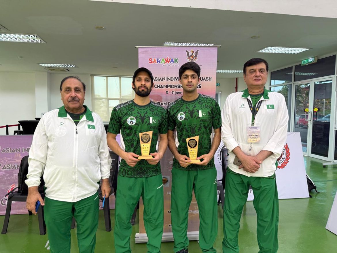 Proud Performance! Pakistan Wins Silver at 2nd Asian Doubles Squash Championships 2025