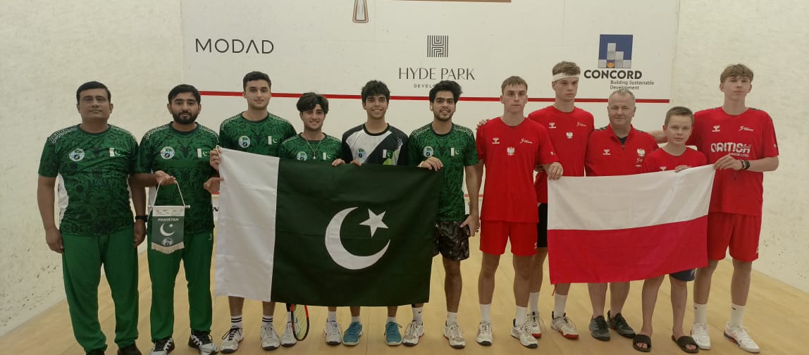 *_PAKISTAN HAS DEFEATED POLAND AND ENTERED INTO QUARTER FINALS OF WORLD JUNIOR SQUASH TEAM CHAMPIONSHIPS 2025_*