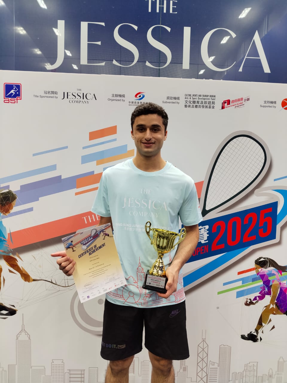 *Umair Arif Runner-up in Jessica Hong Kong Junior Squash Open 2025!*
