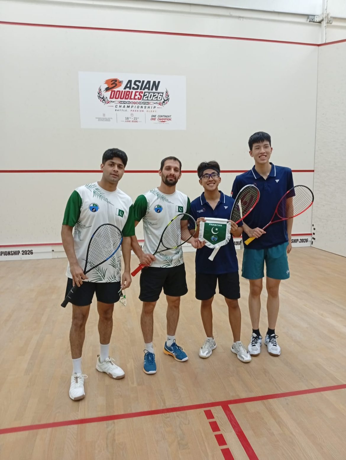 DAY 1 COMPLETED AT 3RD ASIAN DOUBLES SQUASH CHAMPIONSHIPS 2026